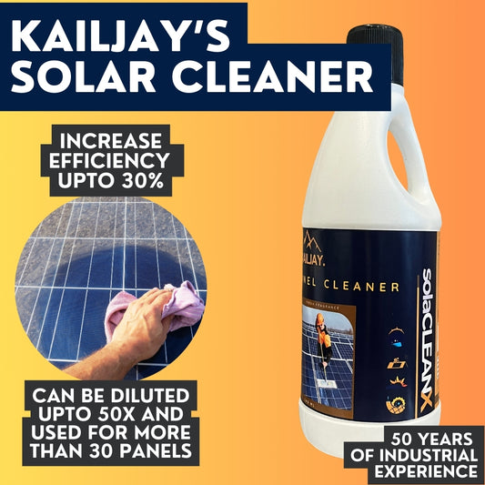 KAILJAY's solaCLEANX Concentrated Solar Panel Cleaner (500ML) can make upto 25L