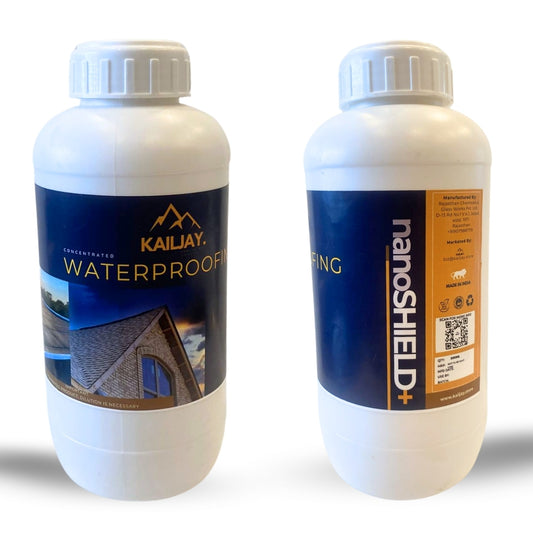 KAILJAY'S nanoSHIELD+ DIY CONCENTRATED WATERPROOFING KIT, READY & EASY to USE, NanoTech WaterProofing Solution for roofs, walls, etc. DILUTES 10 TIMES!