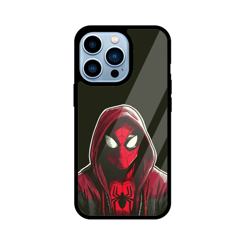 SpiderMan into Spiderverse High Premium Grade Glass back case/cover for iPhone