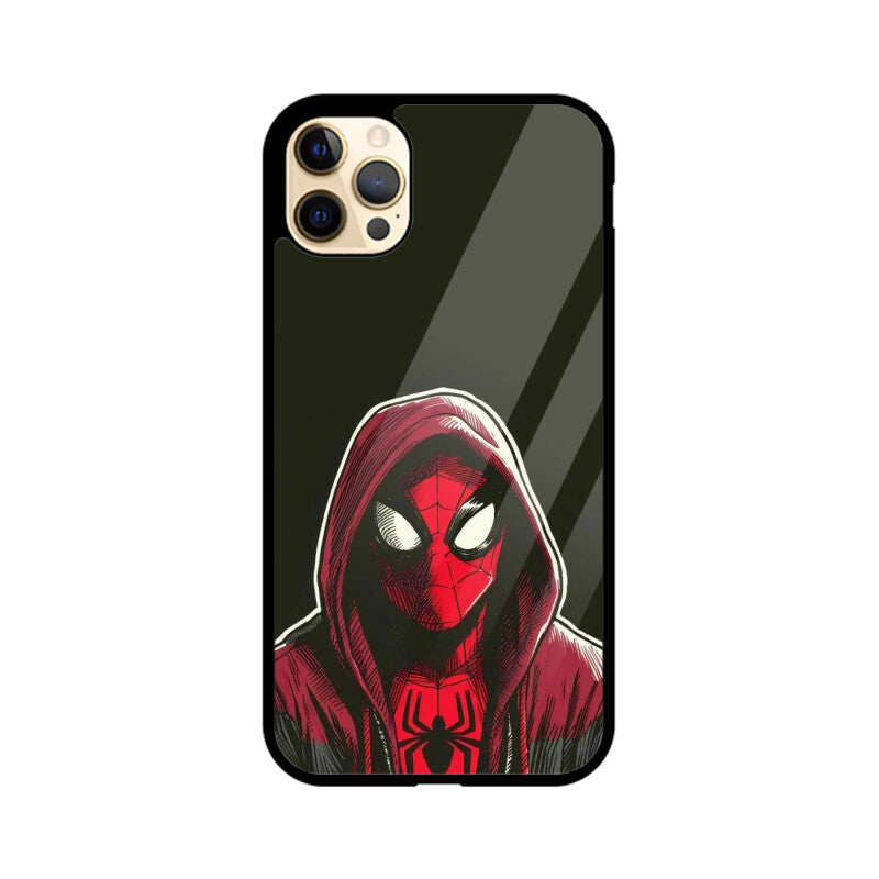 SpiderMan into Spiderverse High Premium Grade Glass back case/cover for iPhone