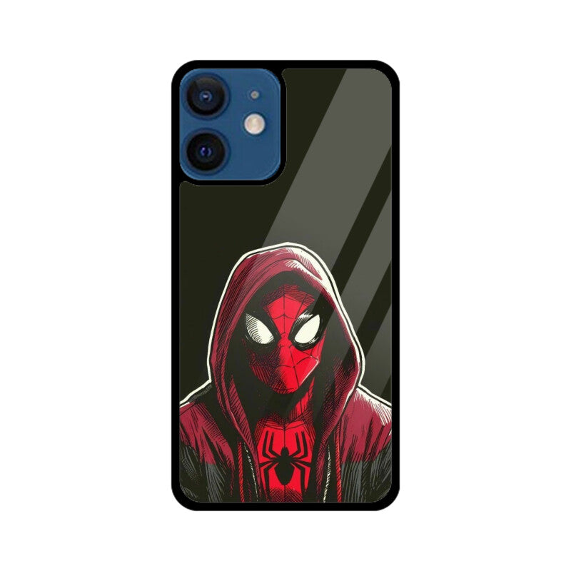 SpiderMan into Spiderverse High Premium Grade Glass back case/cover for iPhone