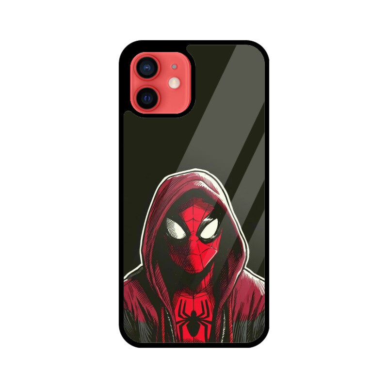 SpiderMan into Spiderverse High Premium Grade Glass back case/cover for iPhone