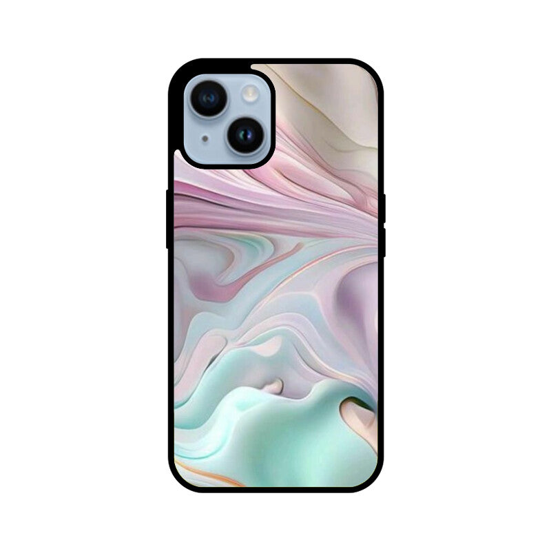 Abstract Paint Premium Glass Back Case/Cover for iPhone