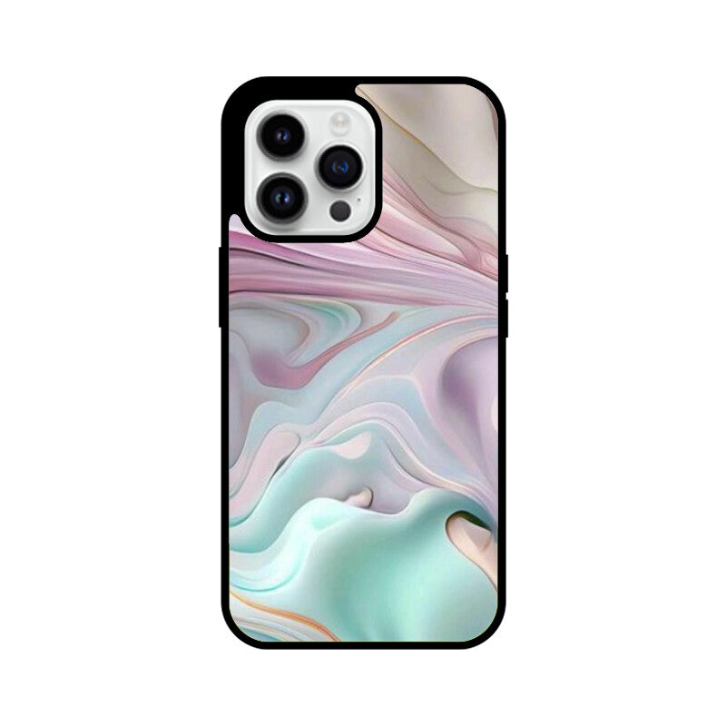 Abstract Paint Premium Glass Back Case/Cover for iPhone