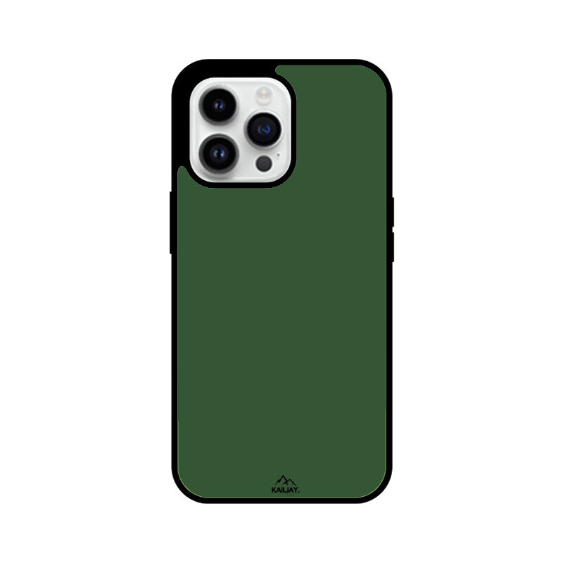 KailJay's Exclusive Premium Glass GREEN Back Case/Cover for iPhone