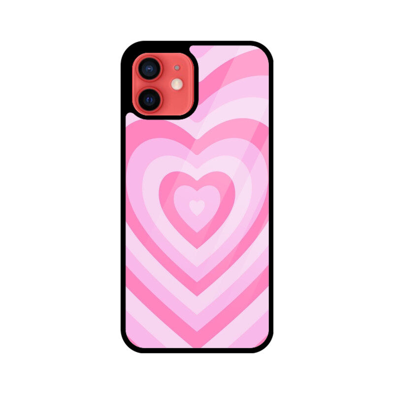 PowerPuff Girls Hearts Premium Grade Glass Back Case/Cover for iPhone