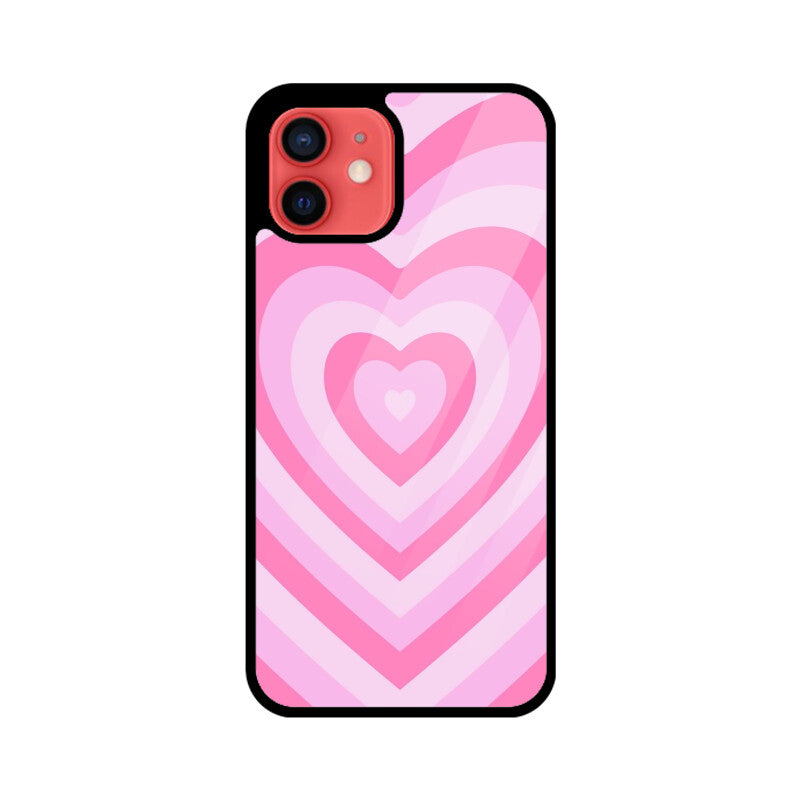 PowerPuff Girls Hearts Premium Grade Glass Back Case/Cover for iPhone