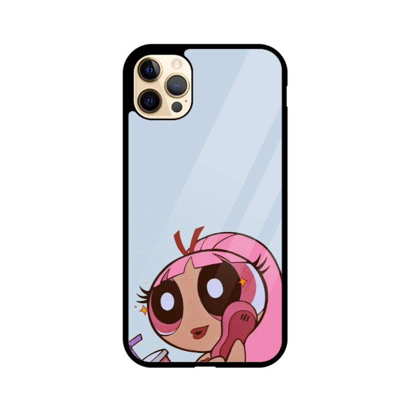 KailJay's Sassy PowerPuff Girls Premium Grade Glass Back Case/Cover for iPhone