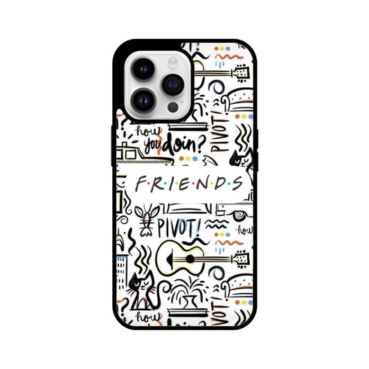 KailJay's F.R.I.E.N.D.S Premium Grade Glass Back Case/Cover for iPhone