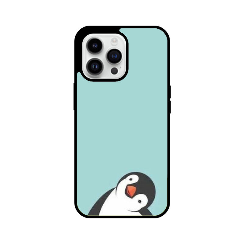 KailJay's Cute Penguin Premium Grade Glass Back Case/Cover for iPhone