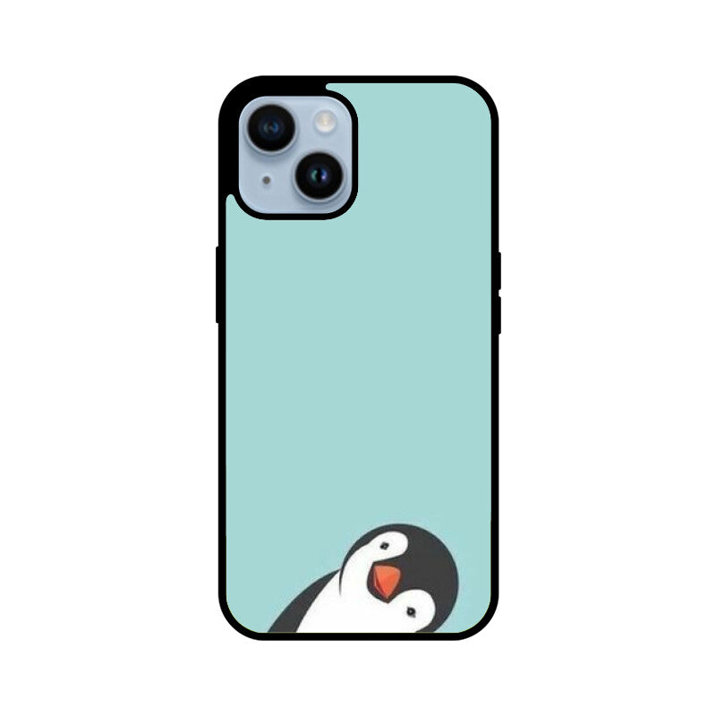 KailJay's Cute Penguin Premium Grade Glass Back Case/Cover for iPhone