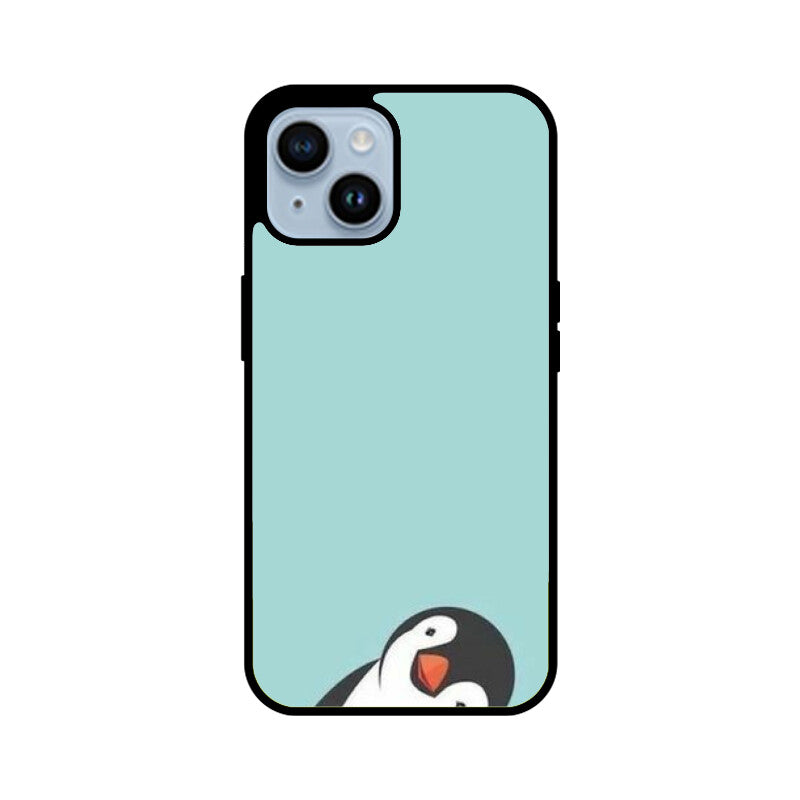 KailJay's Cute Penguin Premium Grade Glass Back Case/Cover for iPhone