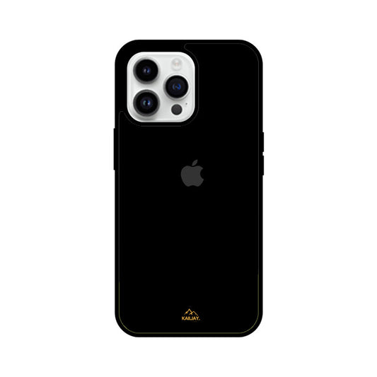 KailJay's Premium Black Glossy Glass Case/Cover for iPhone with Logo